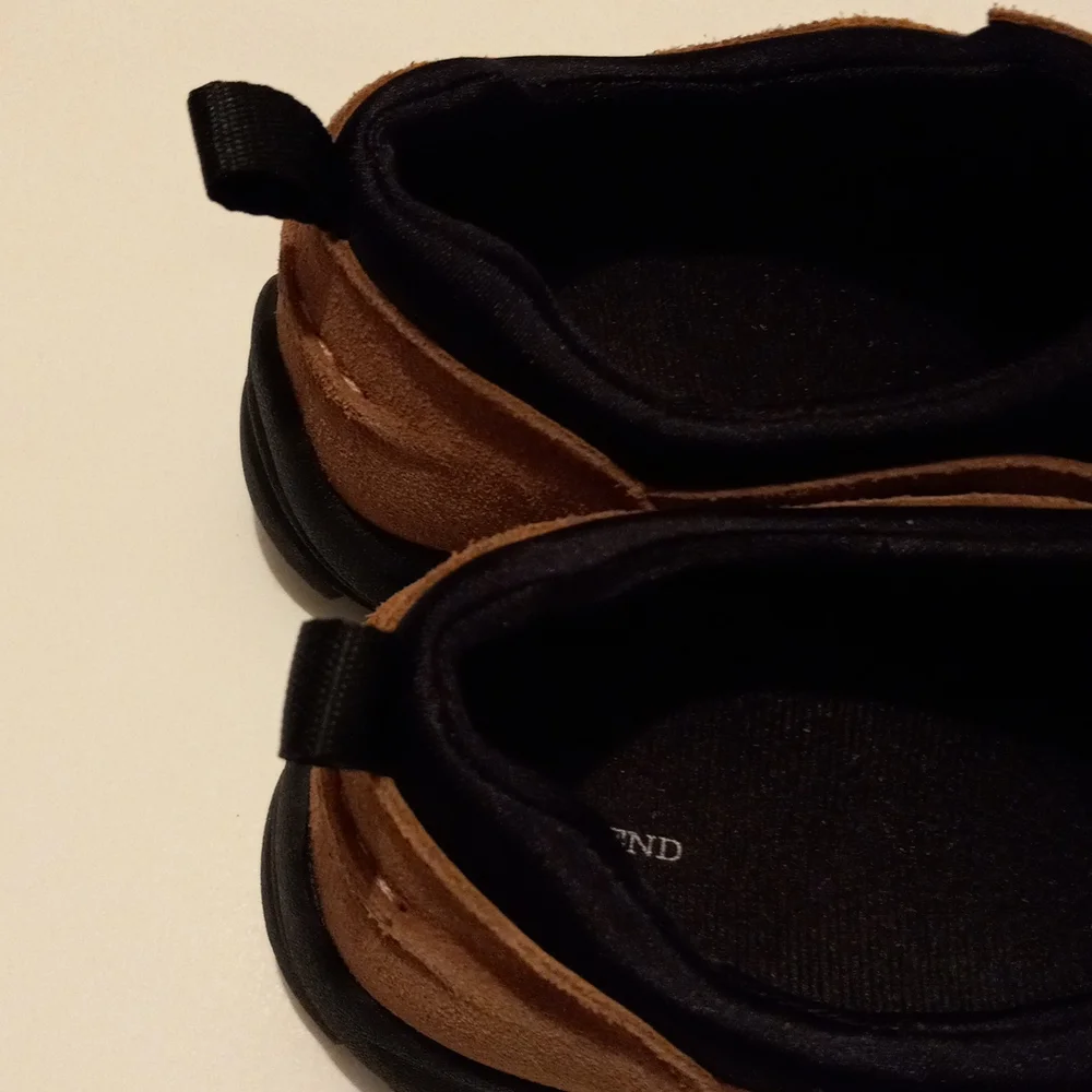 Lands End Men's Suede Slip On Shoes - Picture 4 of 8